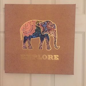 Elephant canvas wall decor